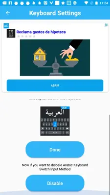 Easy Arabic keyboard and Typin android App screenshot 1